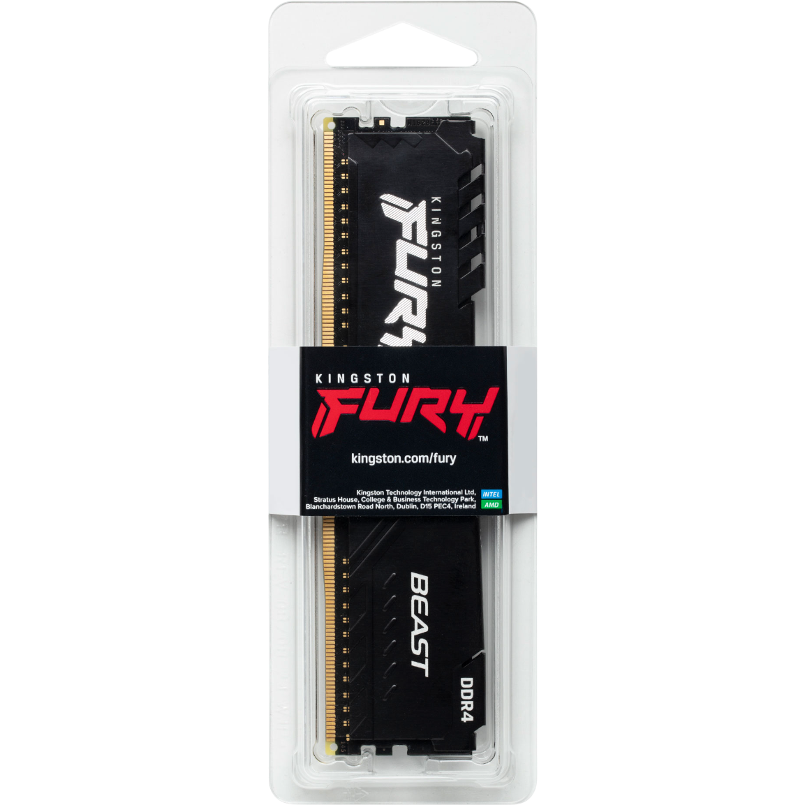 Оперативная память 16Gb DDR4 3200MHz Kingston Fury Beast (KF432C16BB1/16WP) - фото 3