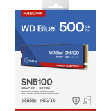 Накопитель SSD 500Gb WD Blue SN5100 (WDS500G5B0E)