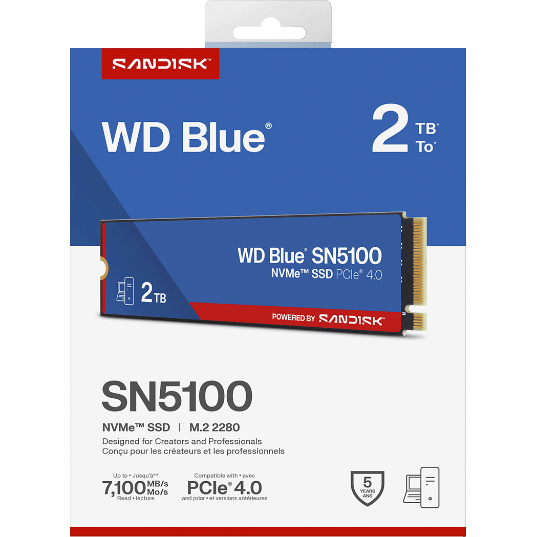 Накопитель SSD 2Tb WD Blue SN5100 (WDS200T5B0E) - фото 3