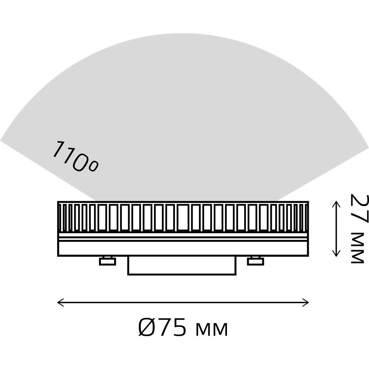 Светодиодная лампочка Gauss 84822X 4100K (12 Вт, GX53) - фото 4