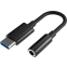 Переходник USB - 3.5 Jack (F), 0.11м, Defender JACK03-01 - 87304