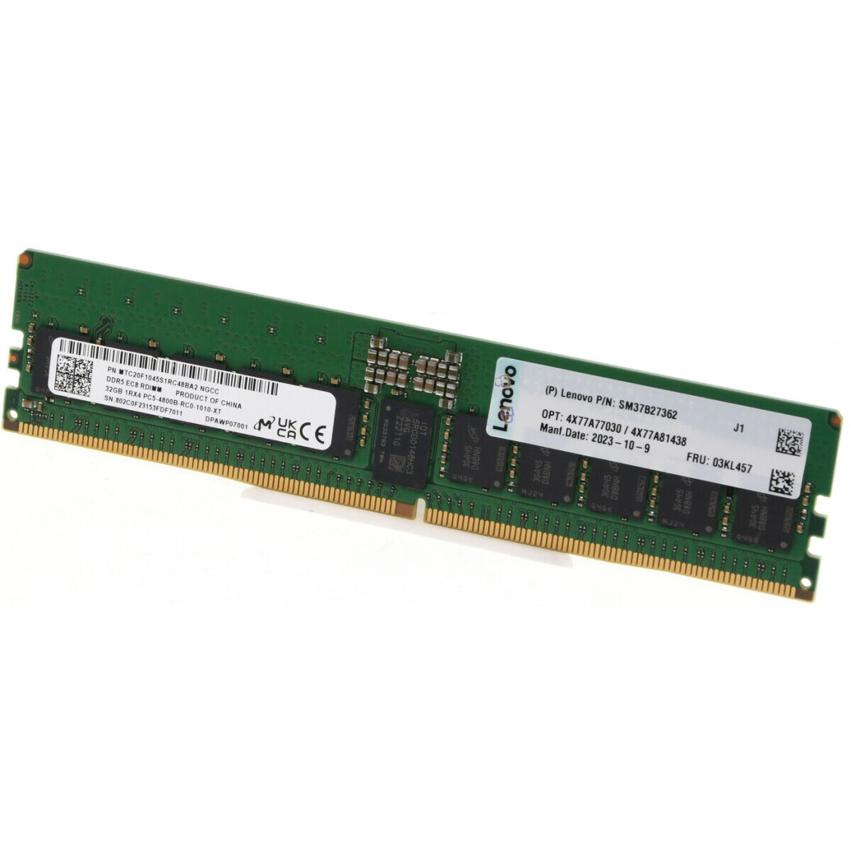 Оперативная память 32Gb DDR5 4800MHz Lenovo ECC Reg (4X77A77030)
