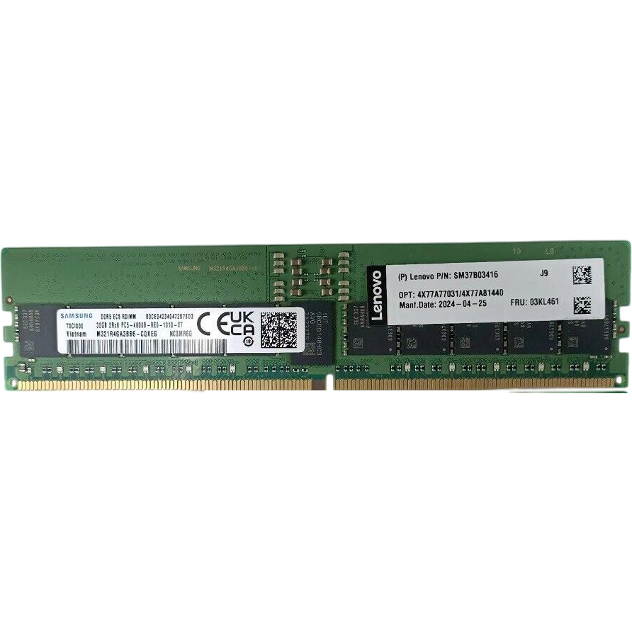 Оперативная память 32Gb DDR5 4800MHz Lenovo RDIMM (4X77A77031)