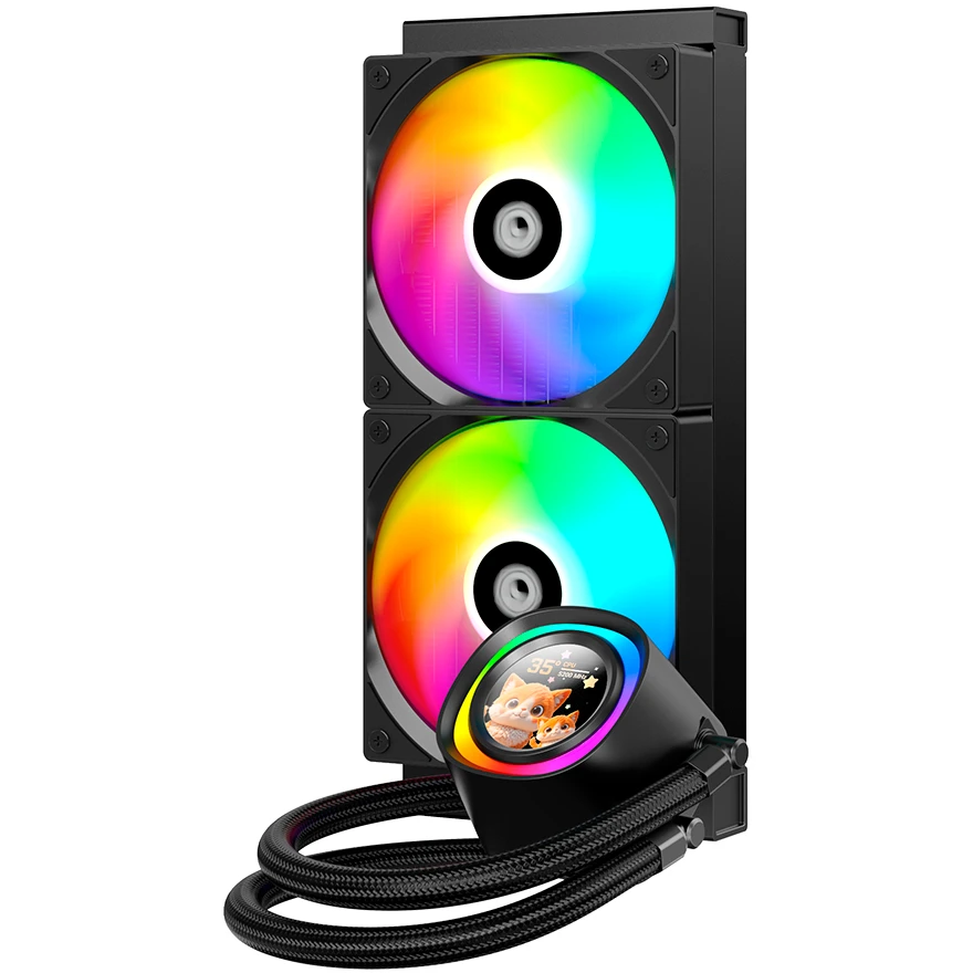 Система жидкостного охлаждения ID-COOLING FX240 LCD - фото 2