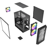 Корпус Powercase Mistral Micro A3B ARGB V2 Black (CMMAB-A3-V2)