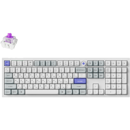 Клавиатура Keychron Q6 HE 8K (Q6HW-P1P)