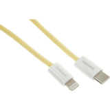 Кабель USB Type-C - Lightning, 1м, SOLOVE DW6 Yellow