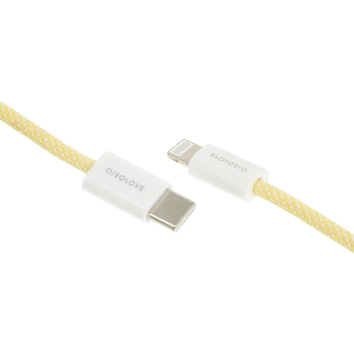 Кабель USB Type-C - Lightning, 1м, SOLOVE DW6 Yellow - фото 2