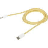 Кабель USB Type-C - Lightning, 1м, SOLOVE DW6 Yellow