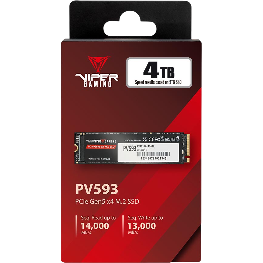 Накопитель SSD 4Tb Patriot Viper PV593 (PV593P4TBM28H) - фото 4