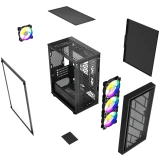 Корпус Powercase Mistral Micro EM16 Black (CMMEM16B-L4)