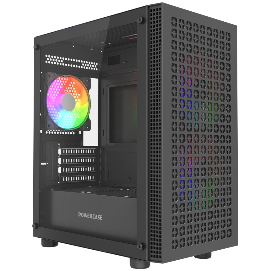 Корпус Powercase Mistral Micro EM18 Black - CMMEM18B-A3