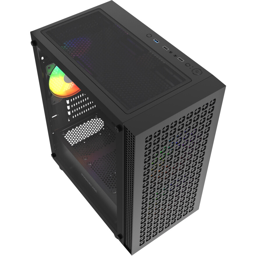 Корпус Powercase Mistral Micro EM18 Black - CMMEM18B-A3 - фото 3