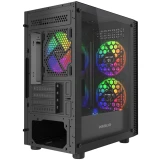 Корпус Powercase Mistral Micro EM18 Black (CMMEM18B-A3)
