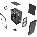 Корпус Powercase Mistral Micro EM18 Black (CMMEM18B-A3)