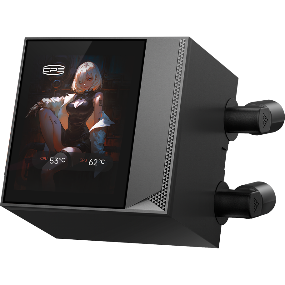 Система жидкостного охлаждения PCcooler DC360 Pro ARGB Display Black - DC360Pro-BKAWXY-GL - фото 3