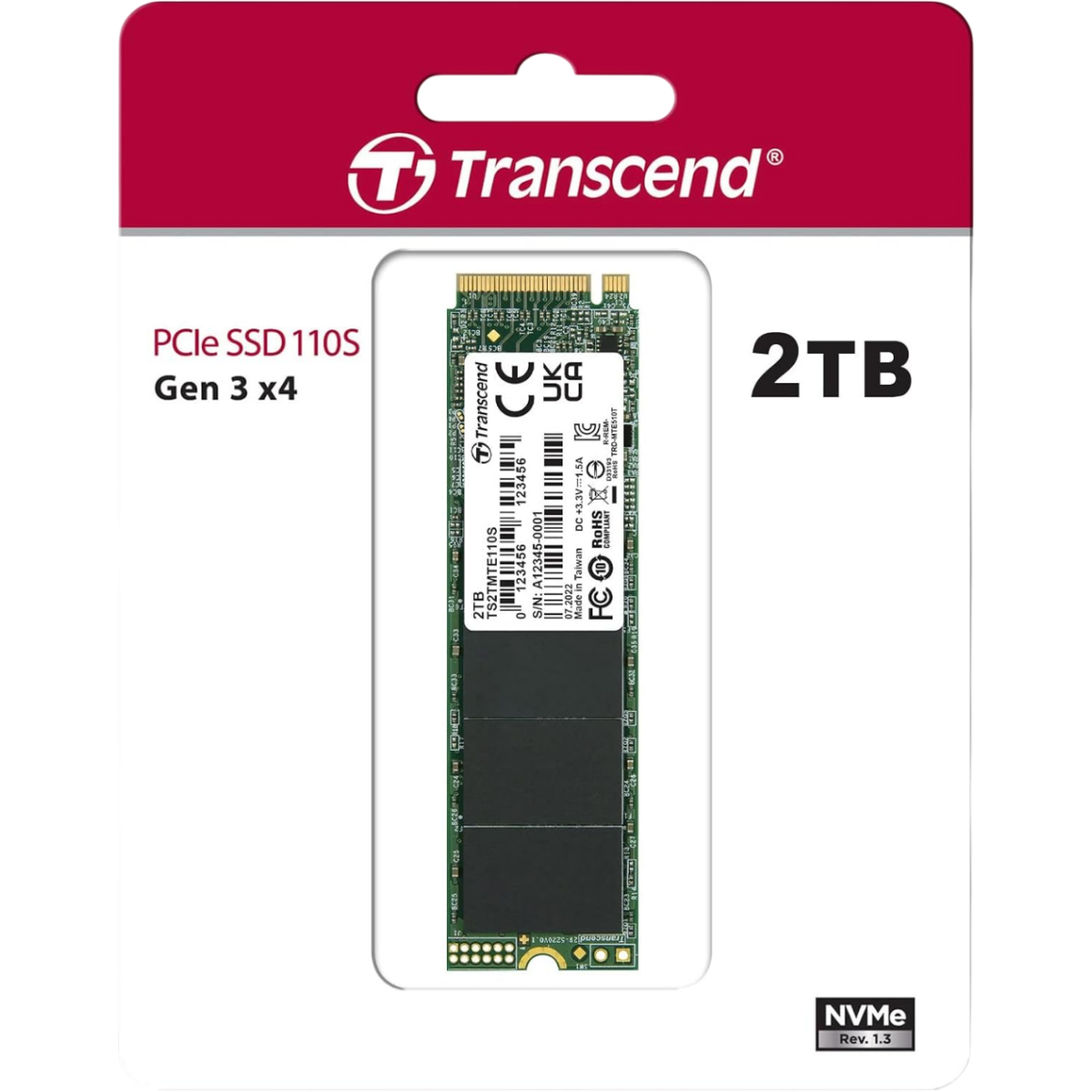 Накопитель SSD 2Tb Transcend MTE110S (TS2TMTE110S) - фото 4