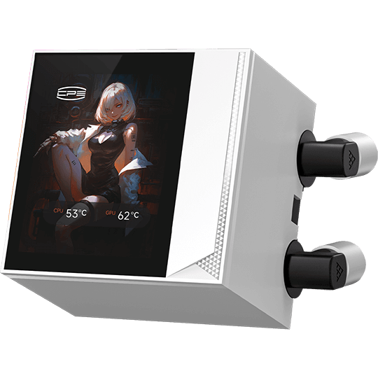 Система жидкостного охлаждения PCcooler DC360 Pro ARGB Display White - DC360Pro-WHAWXY-GL - фото 3