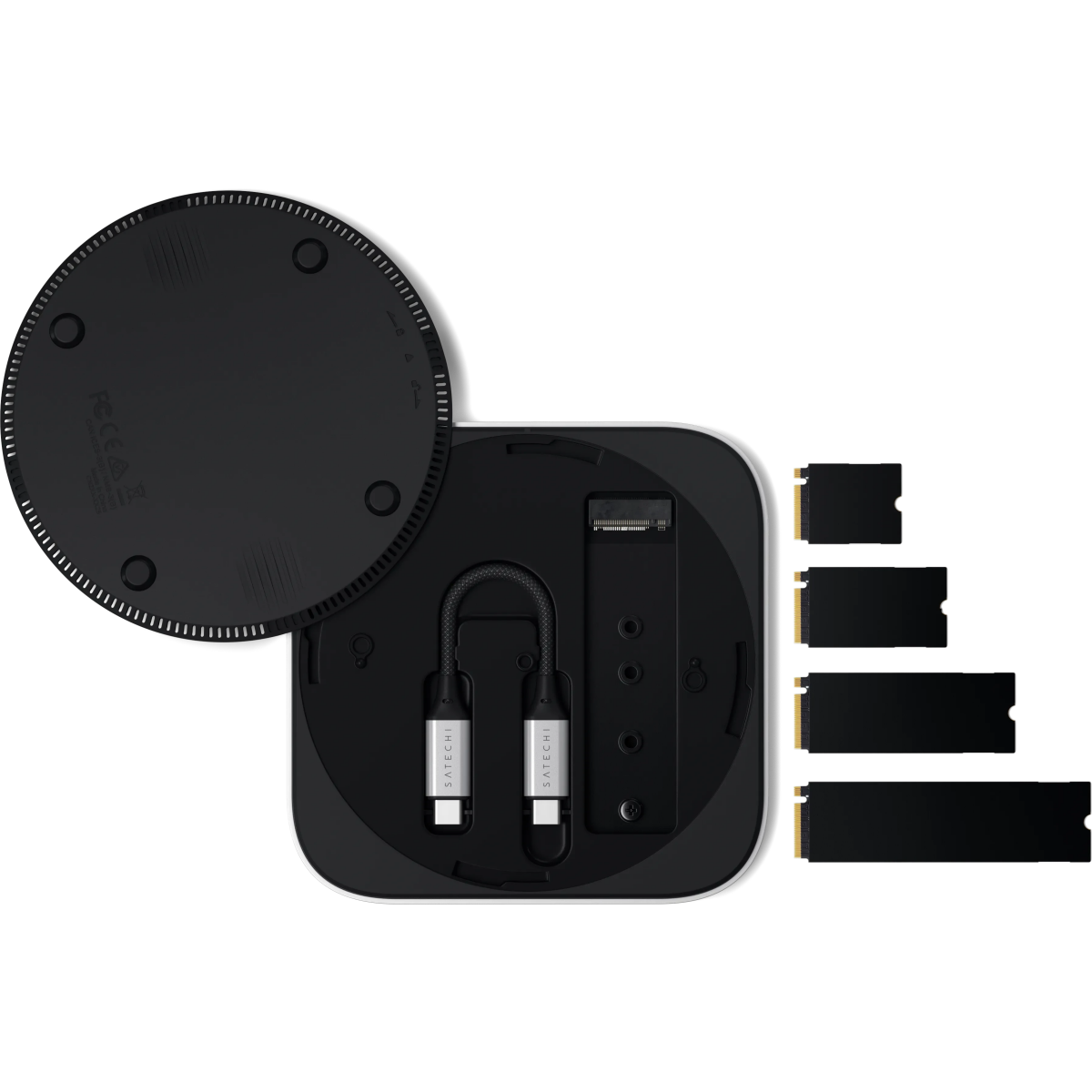 Внешний корпус для SSD M.2 Satechi USB4 Slim NVMe SSD Enclosure (ST-EU4SNSS) - фото 2