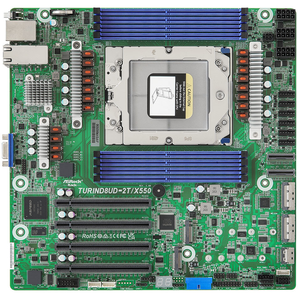 Серверная материнская плата ASRock TURIND8UD-2T/X550