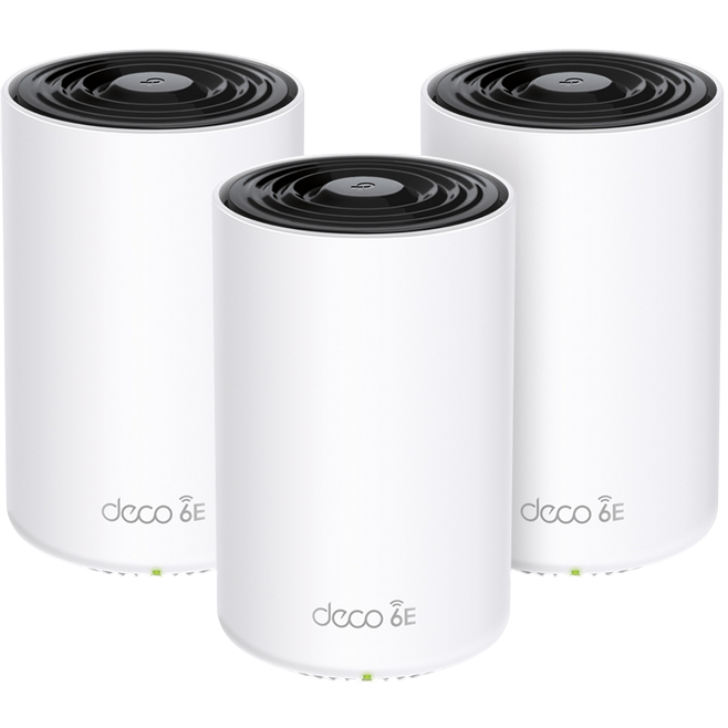 Mesh система TP-Link DECO XE75 PRO (3 шт.) - DECO XE75 PRO(3-PACK)