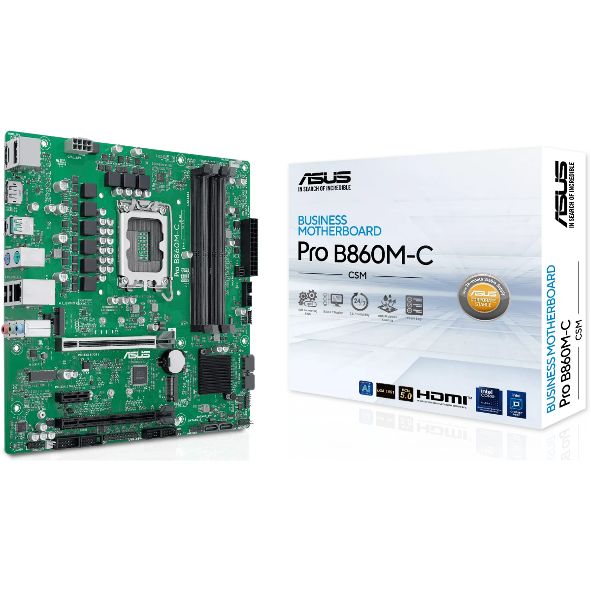 Материнская плата ASUS PRO B860M-C-CSM - фото 5