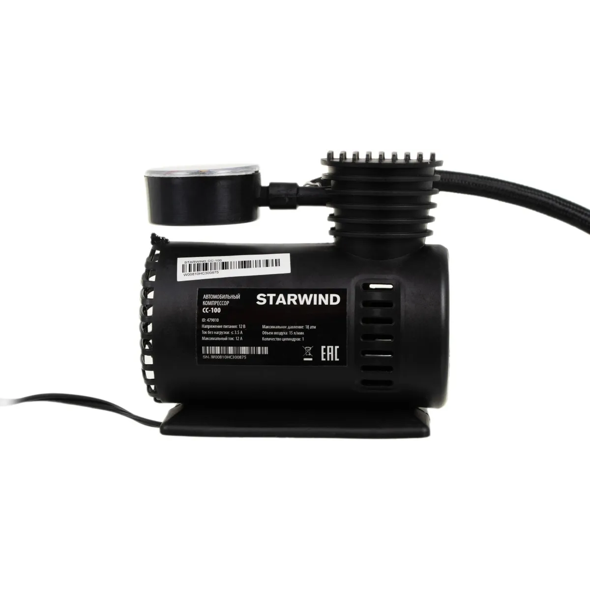 Автомобильный компрессор Starwind CC-100 - фото 4