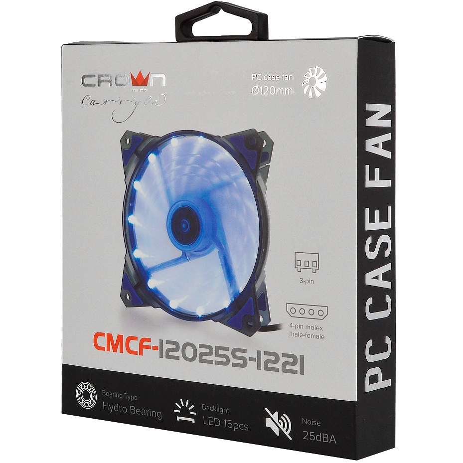 Вентилятор для корпуса Crown CMCF-12025S-1221 - фото 4