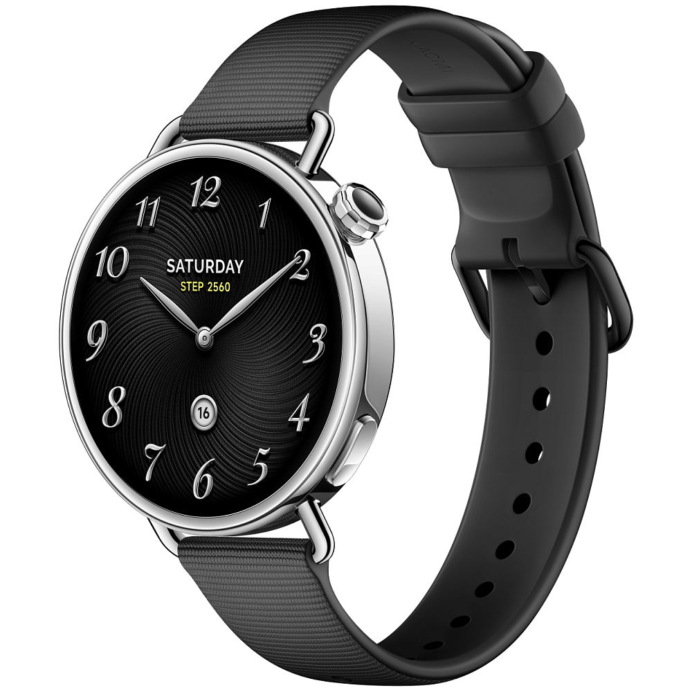 Умные часы Xiaomi Watch S4 41mm Fluororubber Strap Black - BHR07VRGL