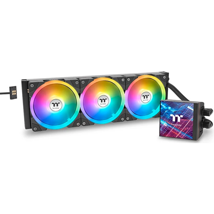 Система жидкостного охлаждения Thermaltake MAGFloe 420 Ultra ARGB Black - CL-W451-PL14SW-A