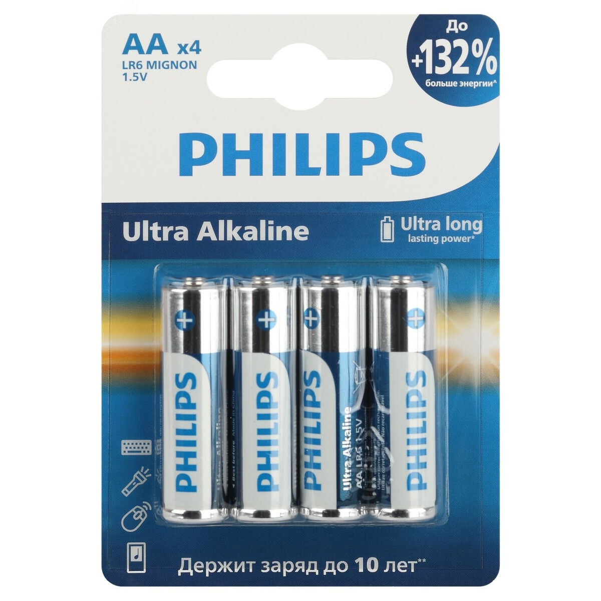 Батарейка Philips LR6E4B/51 (AA, 4 шт.)