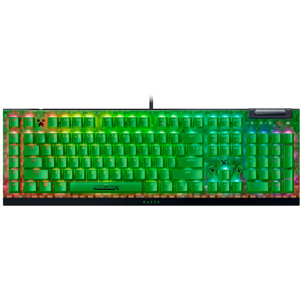 Клавиатура Razer BlackWidow V4 X (Green Switch) Minecraft Edition - RZ03-04704100-R3M1