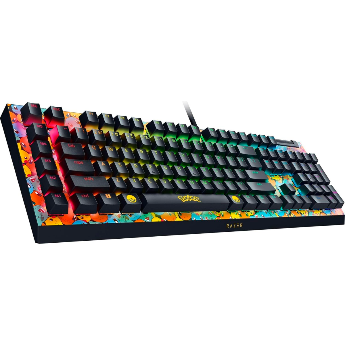 Клавиатура Razer BlackWidow V4 X (Green Switch) Pokemon Kanto Starters Edition - RZ03-04704200-R3M1 - фото 2
