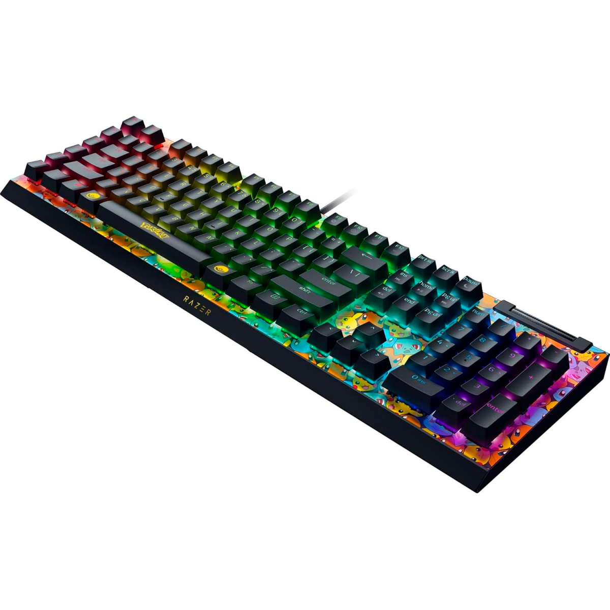 Клавиатура Razer BlackWidow V4 X (Green Switch) Pokemon Kanto Starters Edition - RZ03-04704200-R3M1 - фото 4