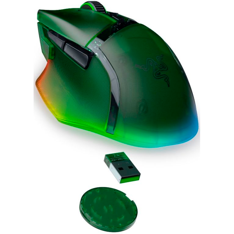 Мышь Razer Basilisk V3 Pro 35K Phantom Green Edition - RZ01-05240300-R3G1 - фото 4