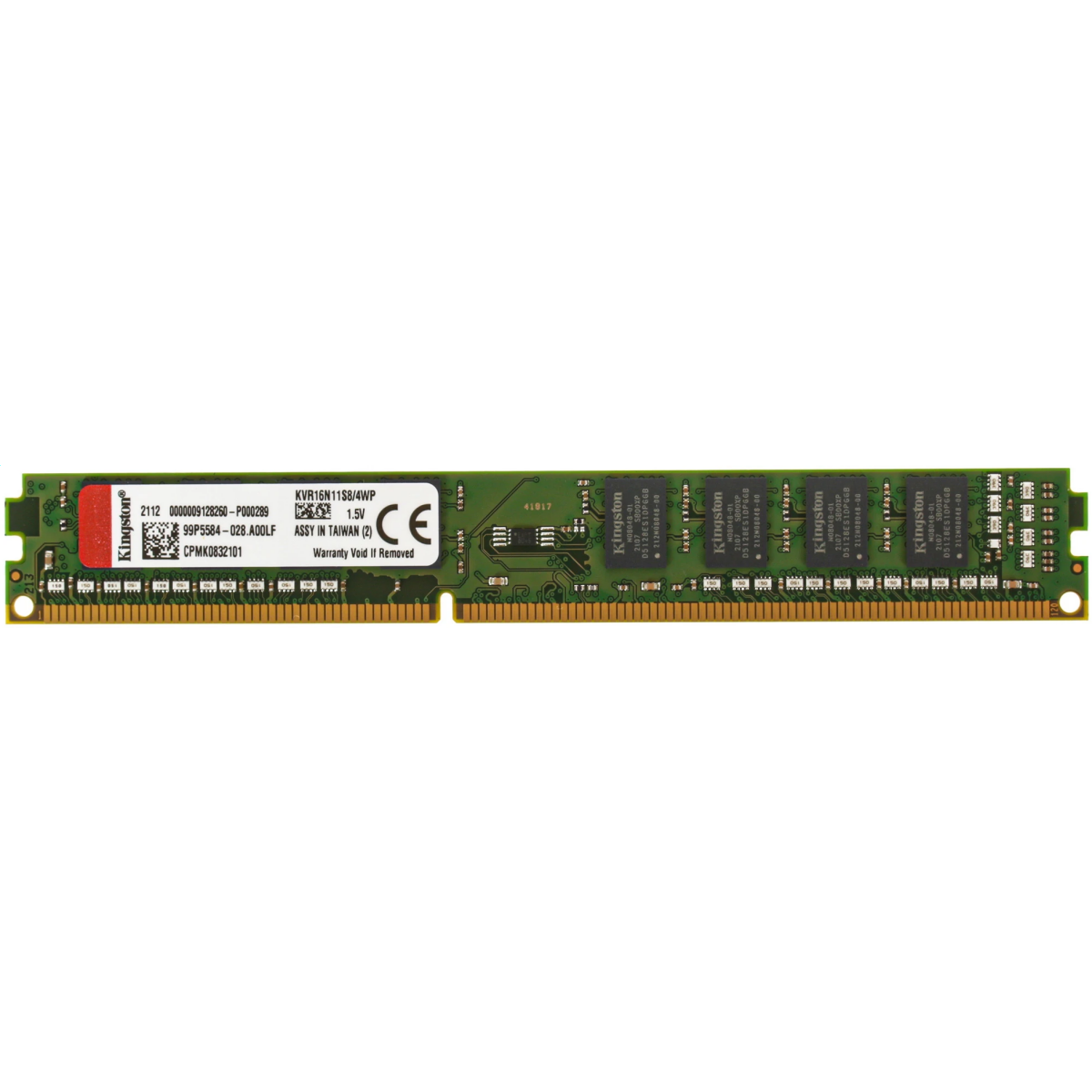 Оперативная память 4GB DDR-III 1600MHz Kingston (KVR16N11S8/4)