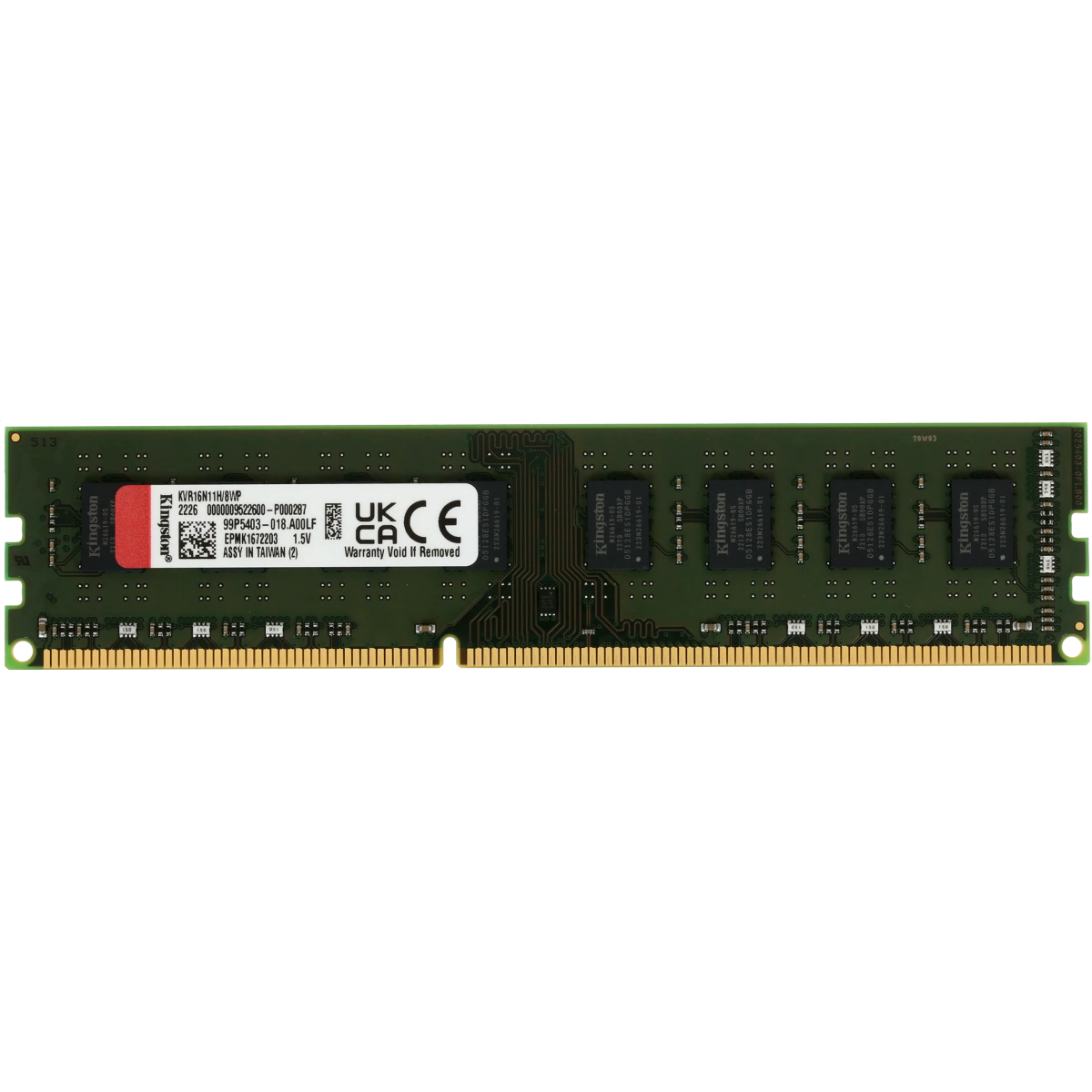 Оперативная память 8GB DDR-III 1600MHz Kingston (KVR16N11H/8)