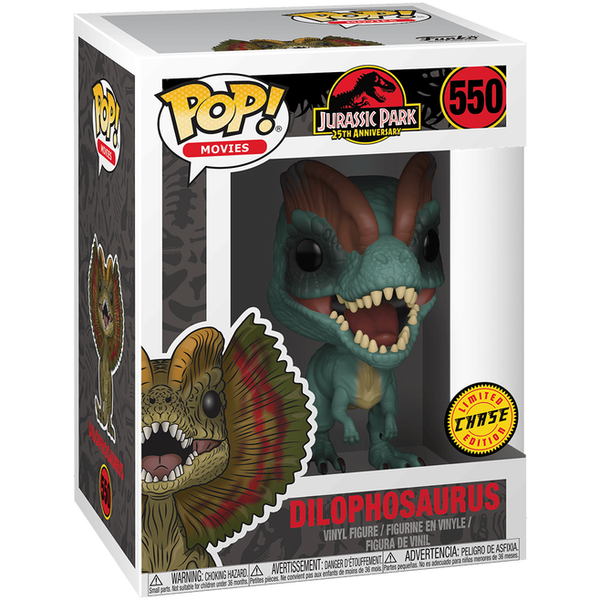 Фигурка Funko POP! Movies Jurassic Park Dilophosaurus (550) w/Chase - 26736 - фото 4