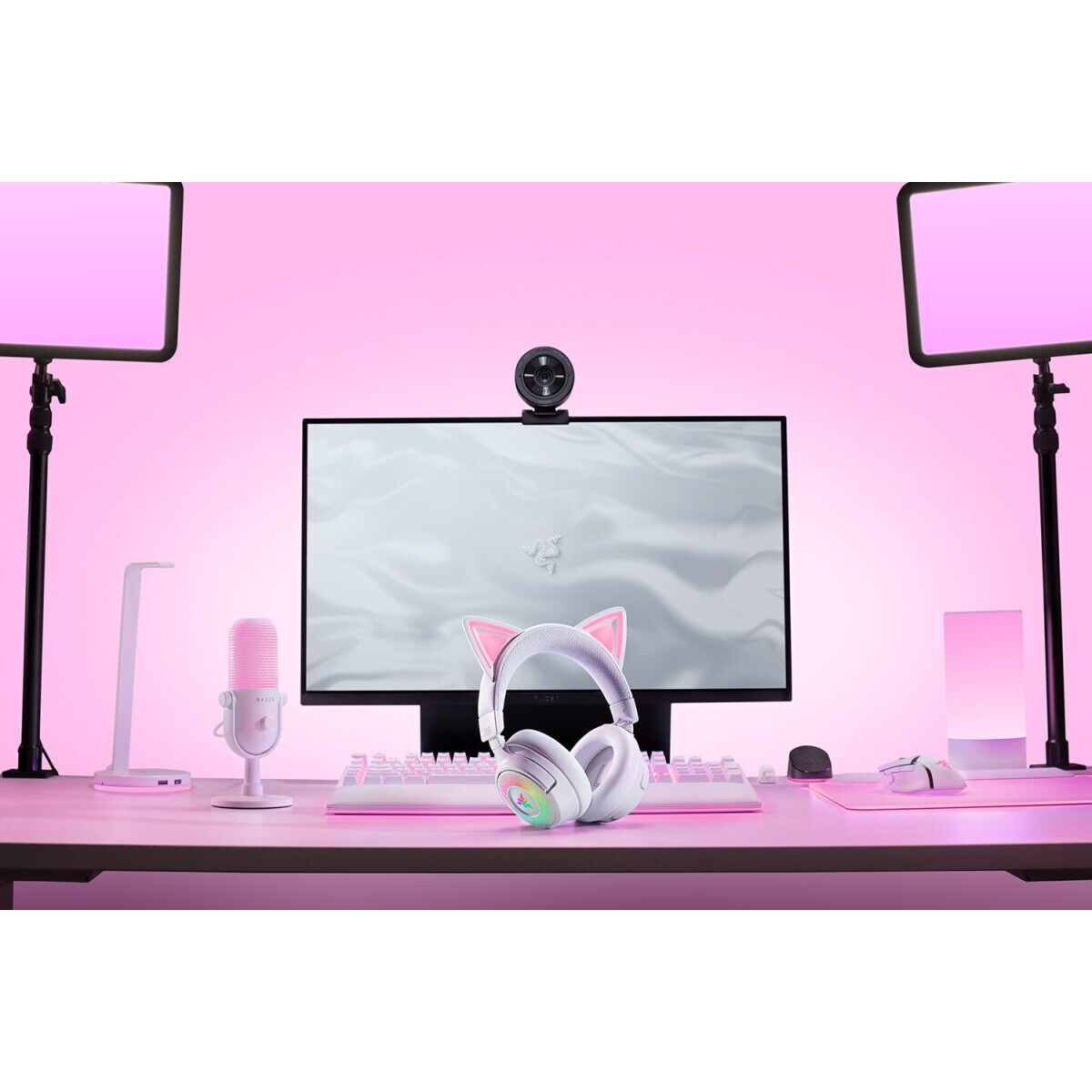 Гарнитура Razer Kraken Kitty V3 Pro White - RZ04-05170400-R3M1 - фото 6