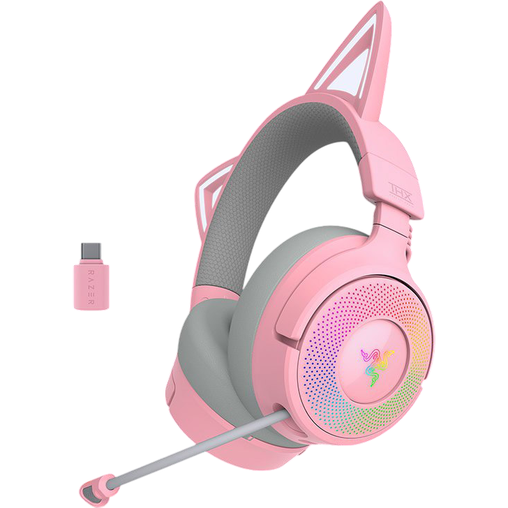 Гарнитура Razer Kraken Kitty V3 Pro Quartz - RZ04-05170200-R3M1 - фото 5