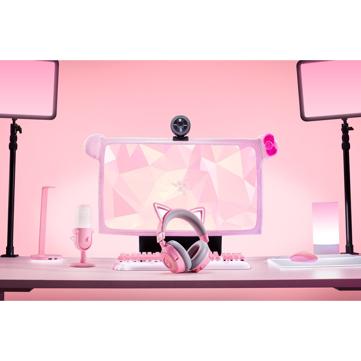 Гарнитура Razer Kraken Kitty V3 Pro Quartz - RZ04-05170200-R3M1 - фото 6