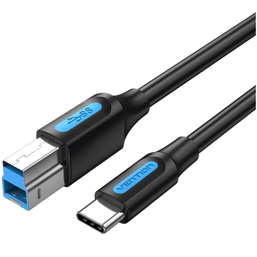 Кабель USB B (M) - USB Type-C, 1м, Vention CQVBF