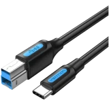 Кабель USB B (M) - USB Type-C, 1м, Vention CQVBF