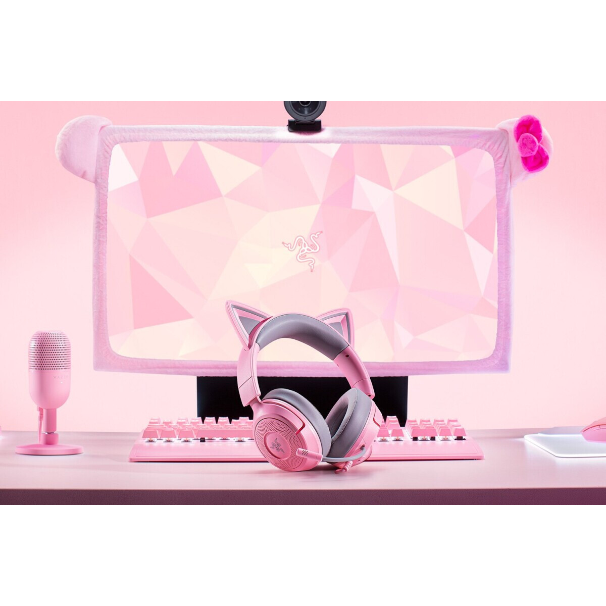 Гарнитура Razer Kraken Kitty V3 X Quartz - RZ04-05350100-R3M1 - фото 5