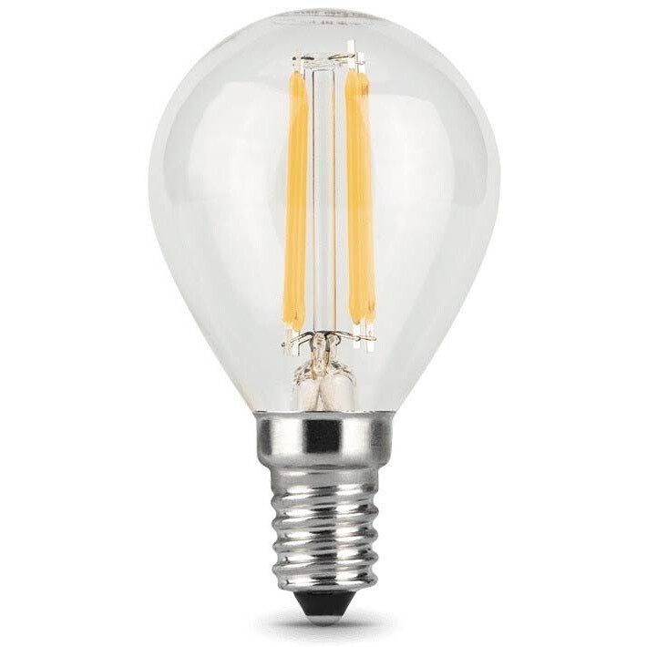 Филаментная лампочка Gauss Filament Globe 4100K (5 Вт, E14) 10 шт. - 105801205 - фото 2