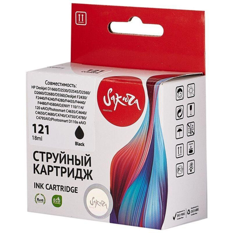 Картридж Sakura SICC640HE Black
