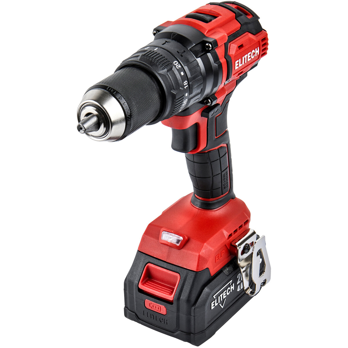 Дрель-шуруповёрт Elitech ДА 20УБЛ2 - E2201.047.02 - фото 6