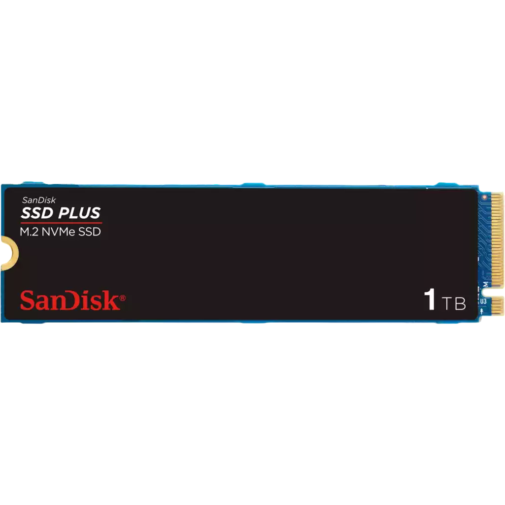 Накопитель SSD 1Tb SanDisk Plus (SDSSDA3N-1T00-G26) - фото 2