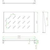 Полка для шкафа/стойки 5bites CS202 Grey (CS202-450G)