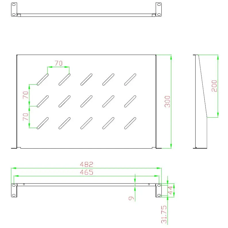 Полка для шкафа/стойки 5bites CS202 Grey - CS202-450G - фото 2